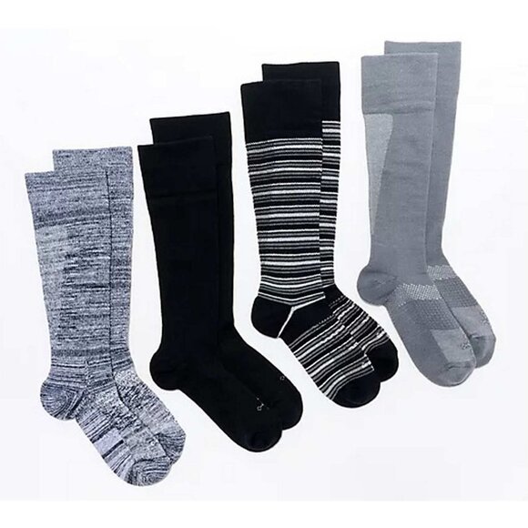 Tommie Copper Unisex Set of 4 UltraTemp & Ultraguard OTC Socks LARGE (7171) - Picture 1 of 6